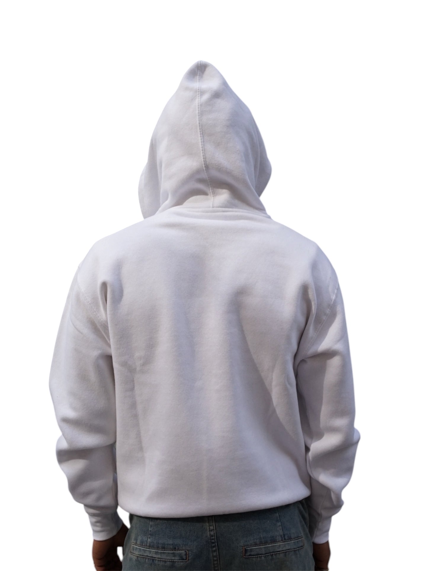 The End White Zipper Hoodie